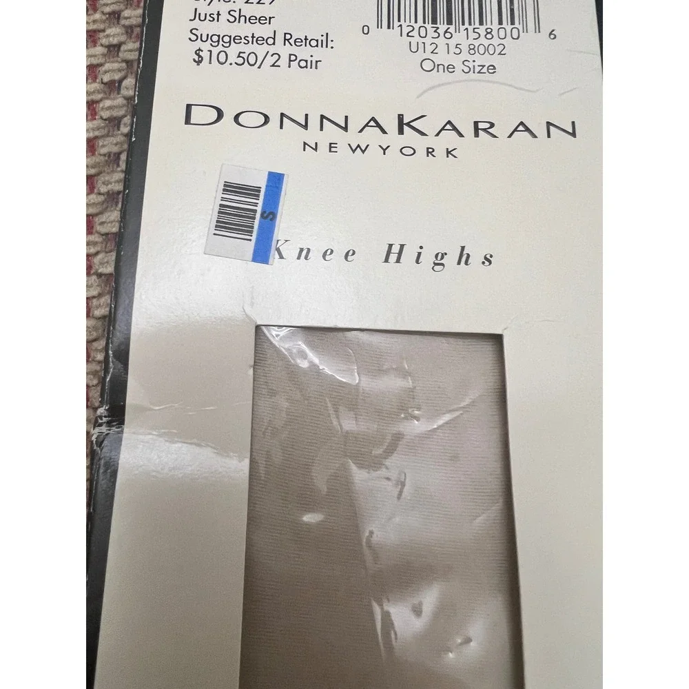 Donna Karan Just Sheer Knee Highs 3 Pairs D.K. Palomino Tan 229 One Size